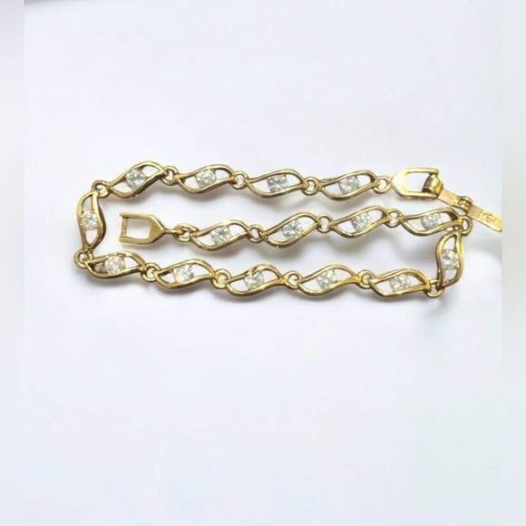 Elegant Gold and Silver Women's Bracelet 20 Inc. - Picture 4 of 7